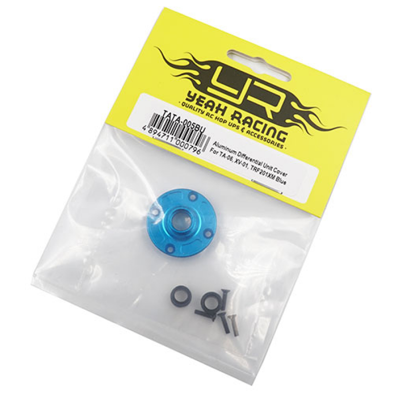 Aluminum Differential Cover For Tamiya M07 TA-06 XV-01 Blue