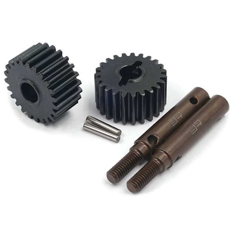 23T HD Tool Steel Shaft & Steel Portal Drive Output Spindle Gear 2 Stk. für  Traxxas TRX-4