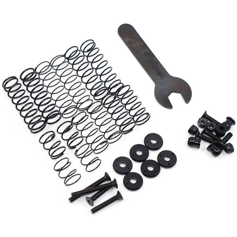 Yeah Racing 90mm Desert Lizard Two Stage Internal Spring Damper Pair Red For Crawler