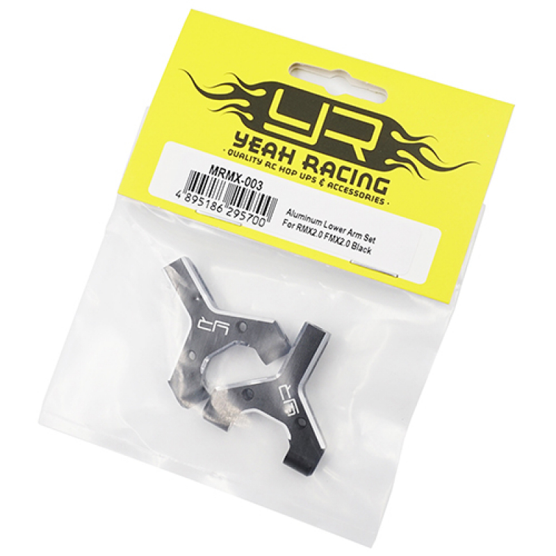 Yeah Racing Aluminum Front Lower Arm Set For MST RMX2.0 FMX2.0 Black