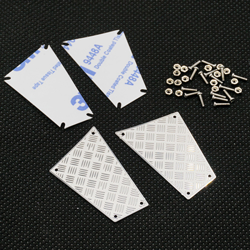 Stainless Steel Rear Diamond Side Plate for Traxxas TRX-4 Land Rover