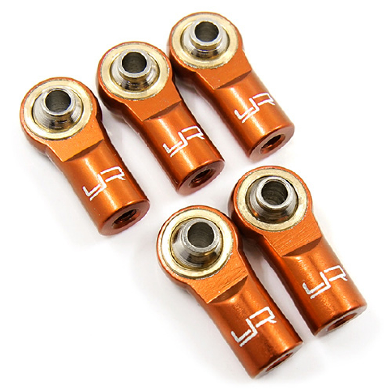 Yeah Racing Aluminum M3 Rod Ends (5pcs) Orange