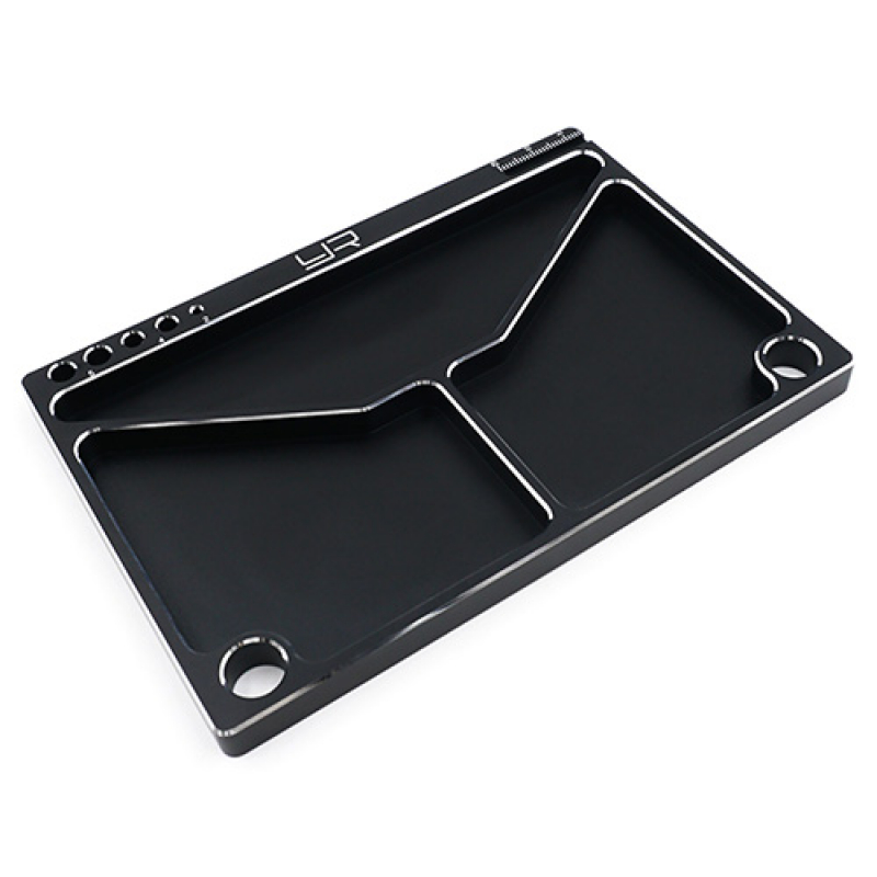 Aluminium Parts Tray 14.5 X 9.5 X 5 cm Schwarz