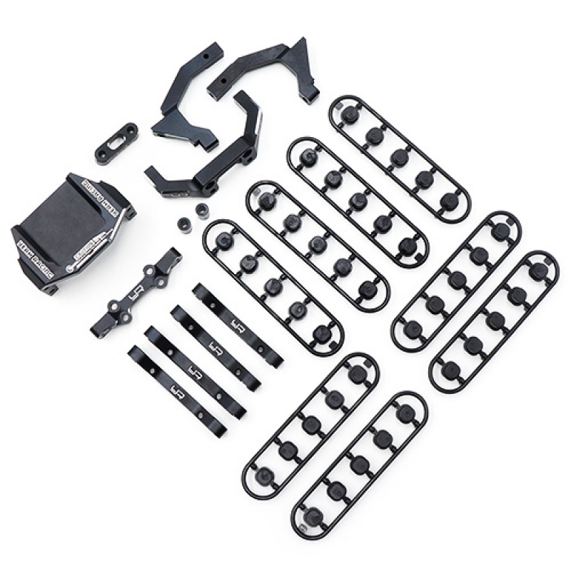 Yeah Racig Aluminum Suspension and Steering Performance Upgrade Kit For Yokomo YD2 YD2S Black