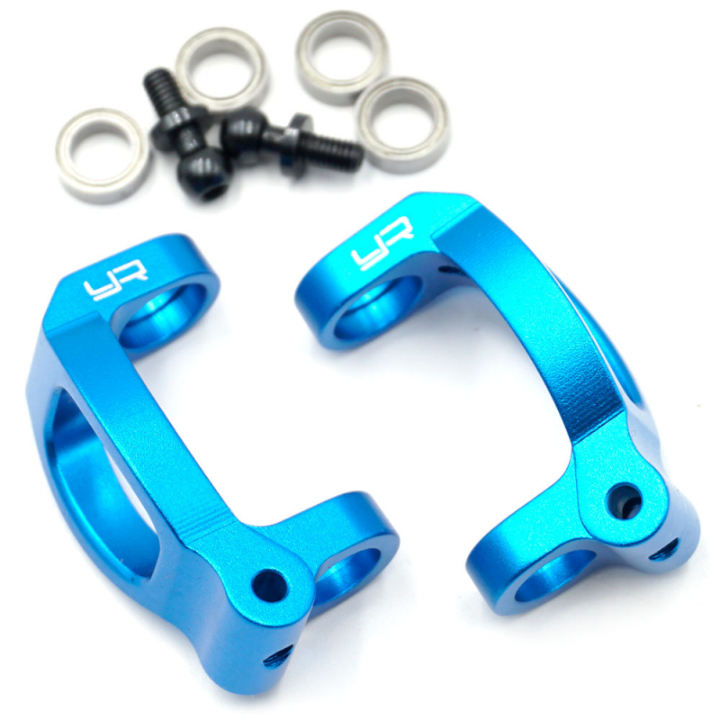 Aluminum C-Hub Set For Tamiya M07 Blue