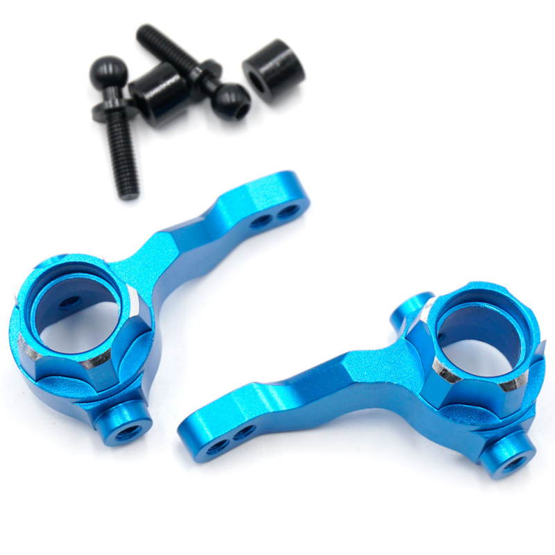 Aluminum Front Stering Knuckle Set For Tamiya M07 Blue