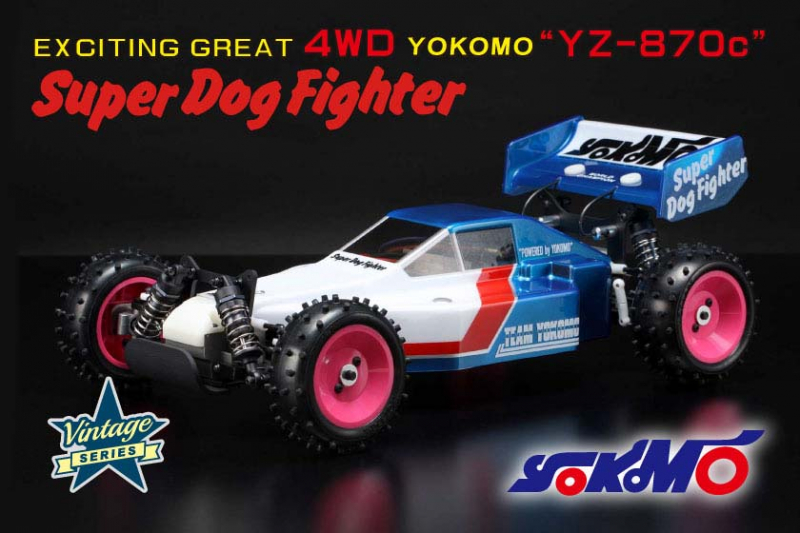 Yokomo 1/10 Vintage YZ-870C 4WD Buggy Protec4 Body Limited Edition Super Dogfighter Kit