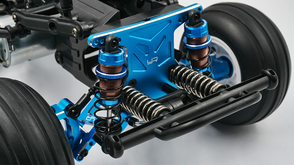 Kayhobbies - Onlineshop für RC Cars - Drift - Crawler - Yeah Racing 70mm Aluminium  Big Bore Go Dämpfer Set blau für 1/10 Offroad (2)