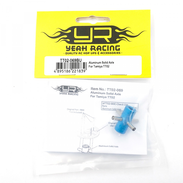 Yeah Racing Aluminum Solid Axle For Tamiya TT02