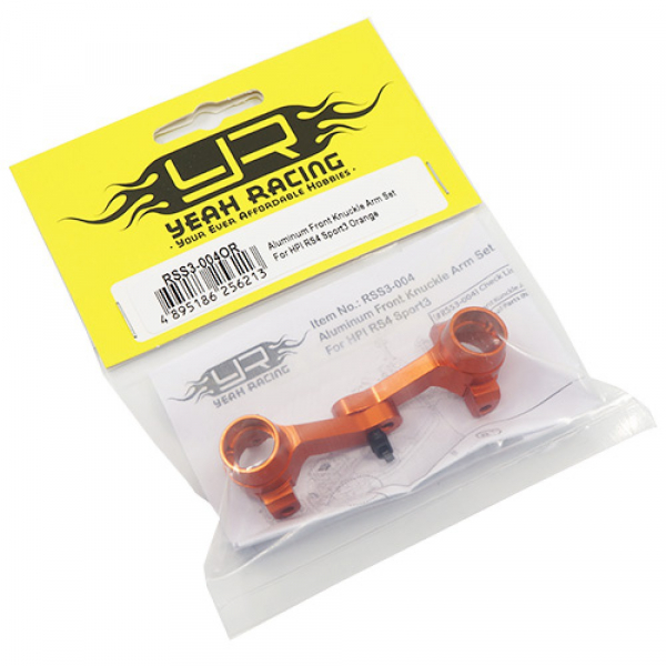 Yeah Racing Aluminium Lenkhbel Set für HPI RS4 Sport3 Orange