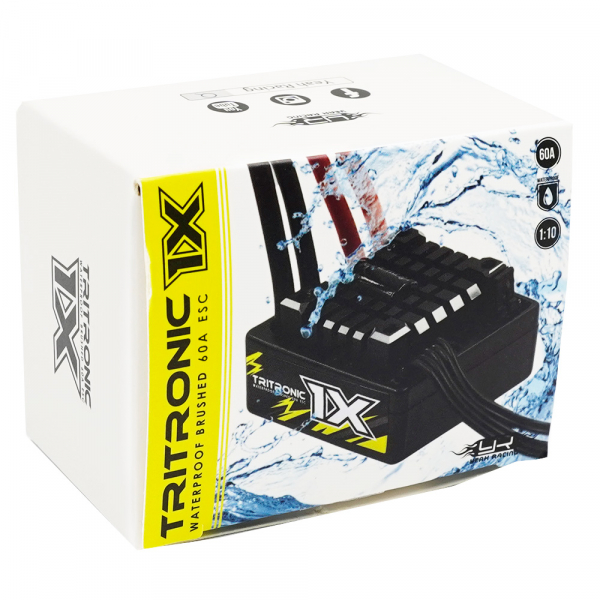 Yeah Racing Tritronic 1X 1/10 Waterproof Brushed 60A Regler - Schwarz