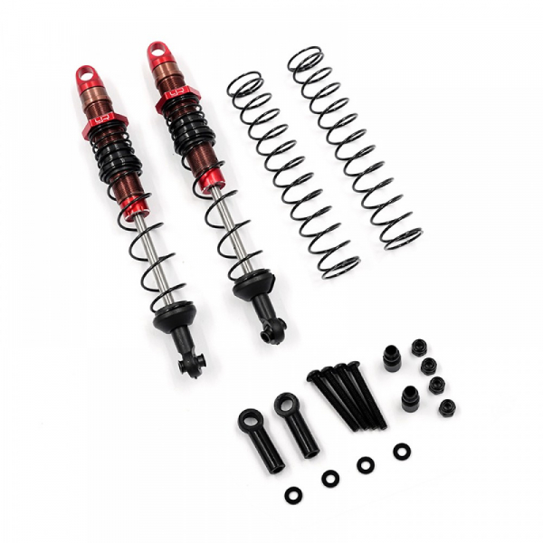 Yeah Racing Desert Cobra Dual Spring Stoßdämpfer Set (2) Rot 110mm für 1/10 Crawler Offroad