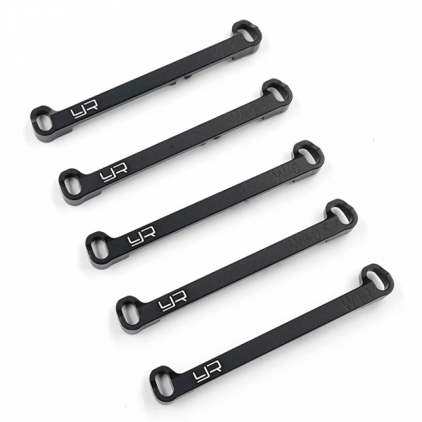 Yeah Racing Aluminum 7075 Front Tie Rod Set (-1 ,-0.5 , 0 ,+0.5 ,+1) For Kyosho Mini-Z MR02/03