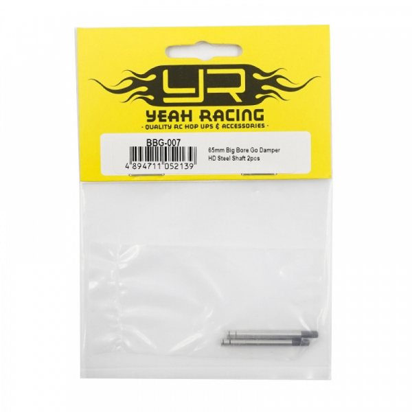 Yeah Racing 65 mm Big Bore Go-Dämpfer mit HD-Stahlkolbenstange (2 Stück)