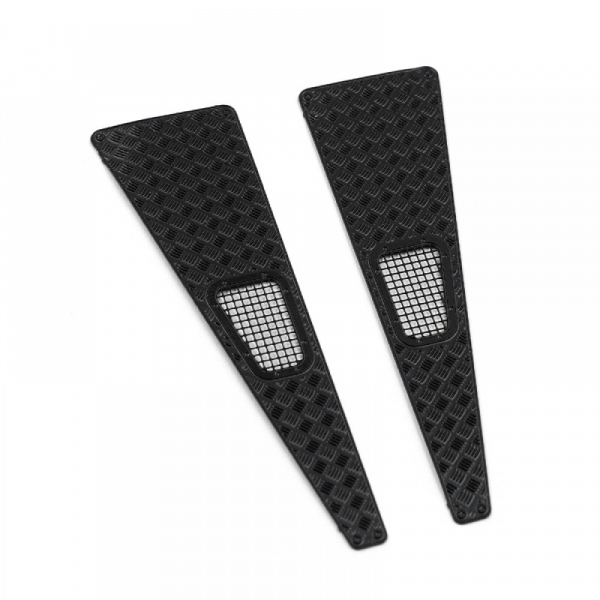 Stainless Steel Front Hood Side Diamond Plate fits TRX-4M Defender (Black)