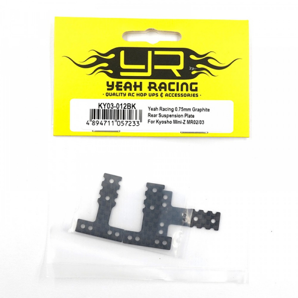 0.75mm Graphite Rear Suspension T-Plate für Kyosho Mini-Z MR02 MR03 MM MR04