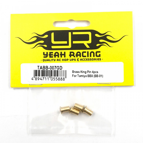 Yeah Racing Brass King Pin 4 Stück für Tamiya BBX (BB-01), TA-08 Pro ,TC-01