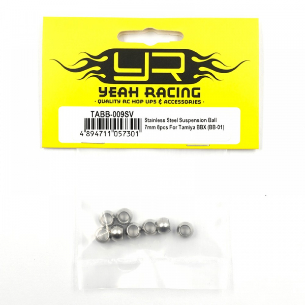 Yeah Racing Stainless Steel Suspension Ball 8 Stück für Tamiya BBX (BB-01)