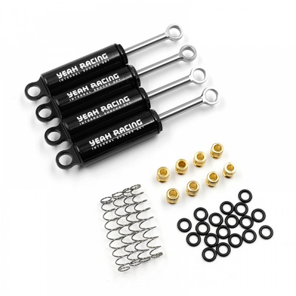 Yeah Racing Aluminium 58mm Internal Dämpfer Set für Traxxas TRX-4M (Schwarz)