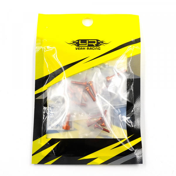 Yeah Racing Aluminium Screws Set For SANWA M17 (Orange)