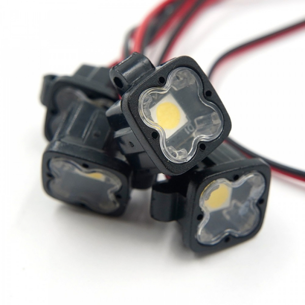 Xtra Speed Scheinwerfer Spotlights 4 Stück Typ A (5–8V) für 1/10 RC Crawler