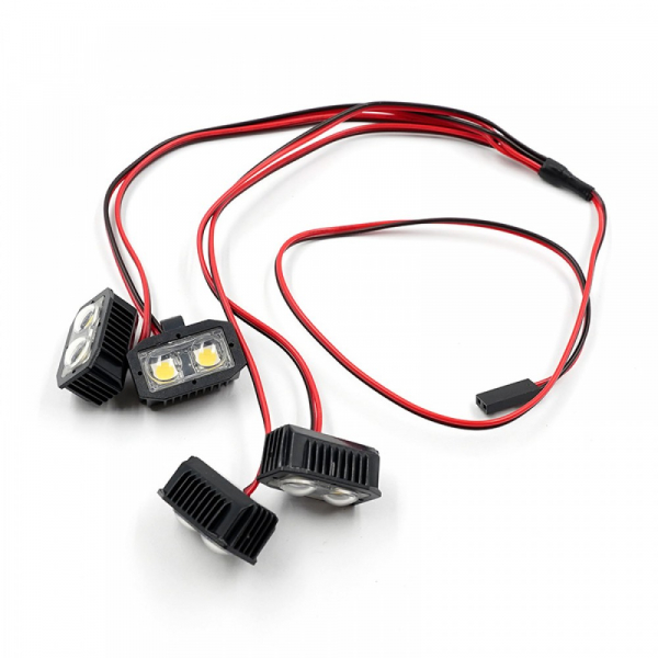 Xtra Speed Scheinwerfer Spotlights 4 Stück Typ B (5–8V) für 1/10 RC Crawler