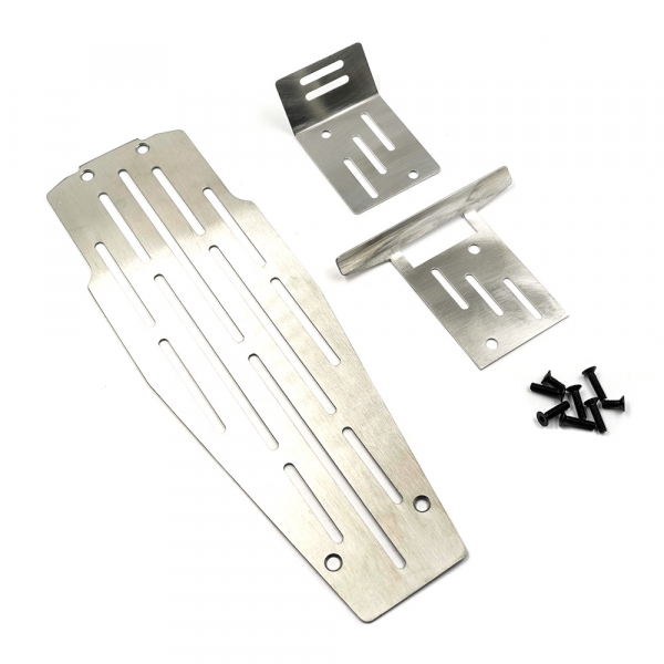 Yeah Racing Edelstahl Chassis Schutzplatten Set für Kyosho Optima Mid