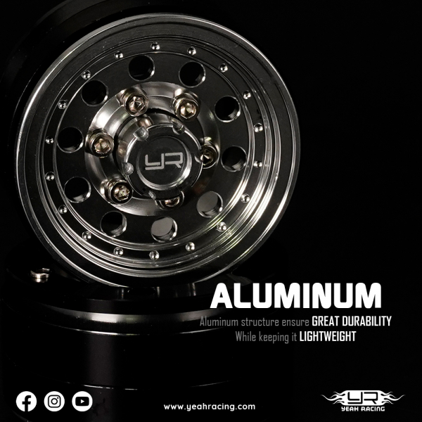 Yeah Racing 1.55 Aluminum CNC 10S Beadlock Felgen (2)