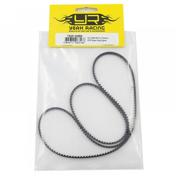 Yeah Racing Drive Belt Set For Yokomo 870C Super Dog Fighter YZ10 2023