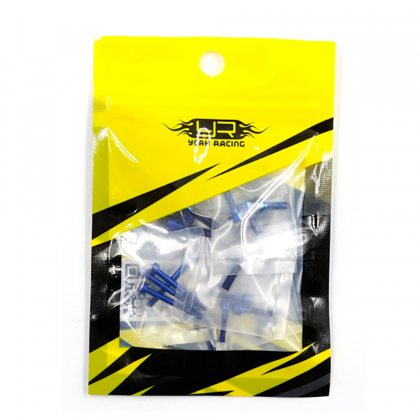 Yeah Racing Aluminium Screws Set For Futaba 10PX (Blue)