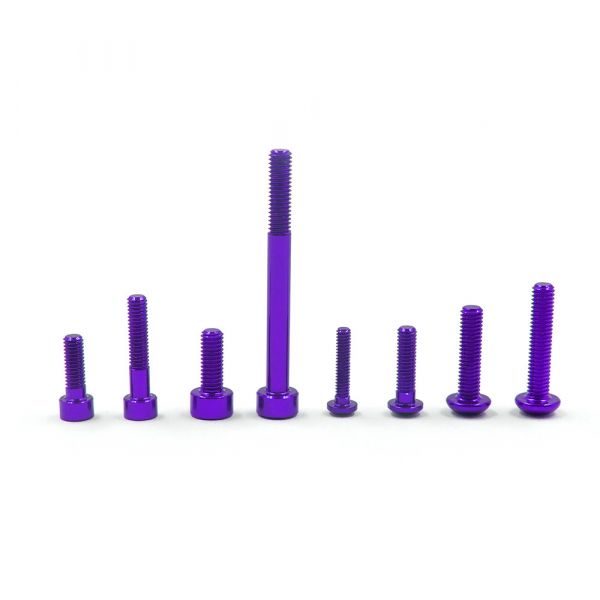 Yeah Racing Aluminium Screws Set For SANWA M17 (Purple)