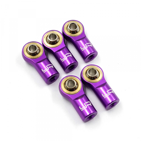 Yeah Racing Aluminum M3 Rod Ends (5pcs) Purple