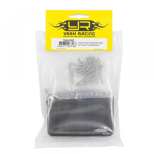 Yeah Racing Titanium Screw Assorted Set w/Box For Tamiya The Grasshopper II