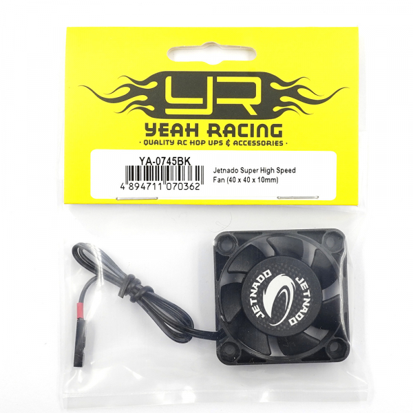 Yeah Racing Jetnado Charcoal 400 Super High Speed Fan (40 x 40 x 10mm)