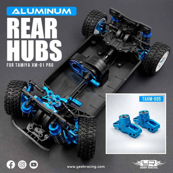 Yeah Racing Aluminium Radträger Set hinten für Tamiya XM-01 PRO