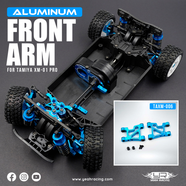 Yeah Racing Aluminium Querlenker Set vorne für Tamiya XM-01 PRO