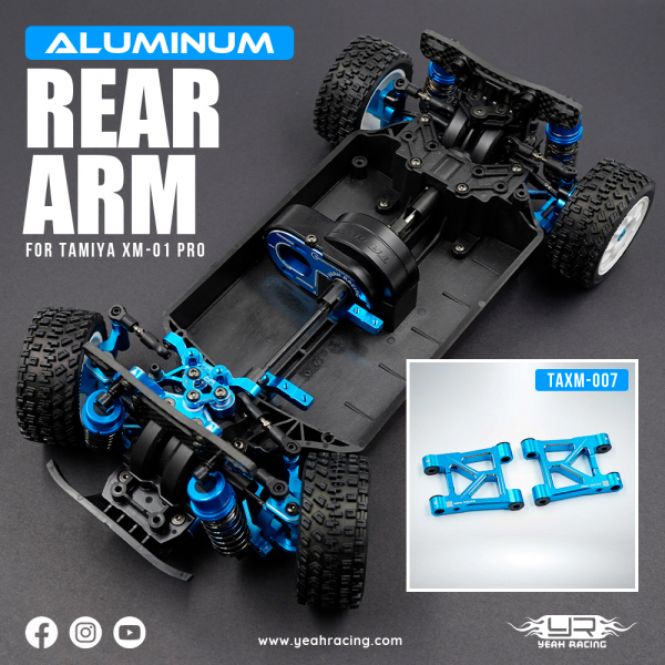 Yeah Racing Aluminium Querlenker Set hinten für Tamiya XM-01 PRO