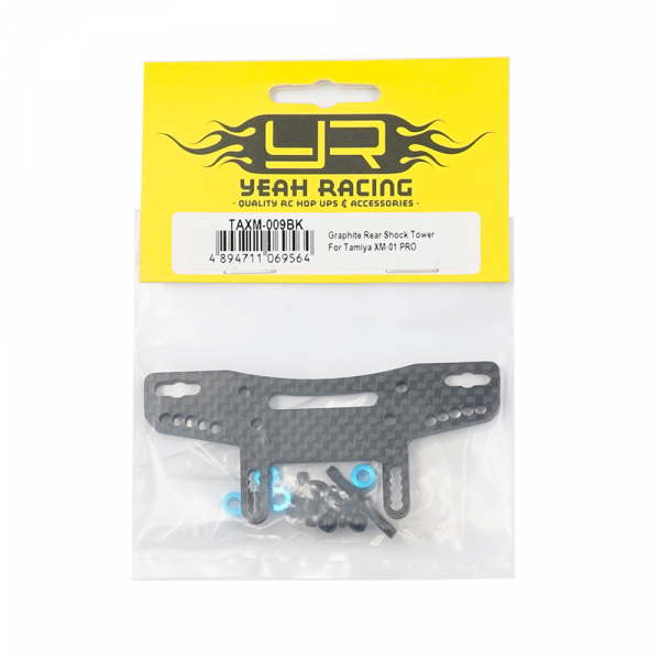 Yeah Racing Carbon Dämpferbrücke hinten für Tamiya XM-01 PRO