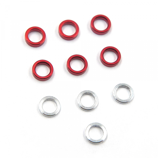 Yeah Racing Aluminium Spacer 3.7 x 2.5mm (0.5mm 1.0mm) 10Stk. für Kyosho Mini-Z MR-04