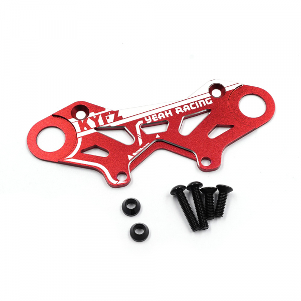 Yeah Racing Aluminium Bumper Plate für Kyosho 1/10 Fazer Mk2 - Rot