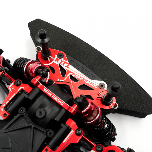 Yeah Racing Aluminium Bumper Plate für Kyosho 1/10 Fazer Mk2 - Rot