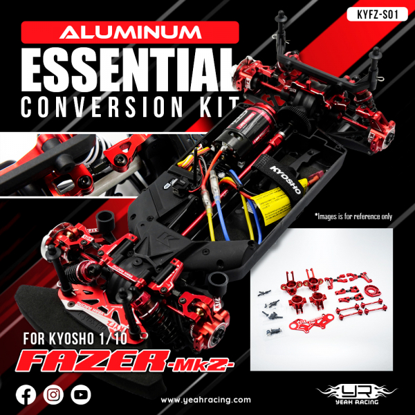 Yeah Racing Aluminum Essential Conversion Kit For Kyosho 1/10 Fazer Mk2