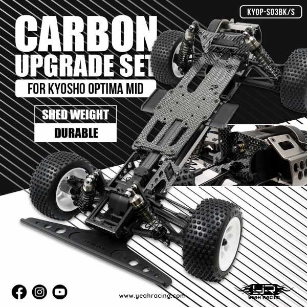 Yeah Racing Carbon Set For Kyosho Optima Pro