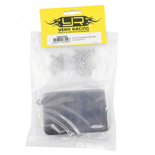 Yeah Racing Titanschrauben Set mit Box für Tamiya DT-03