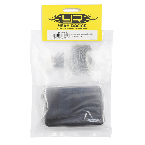 Yeah Racing Titanschrauben Set mit Box für Tamiya DT-02