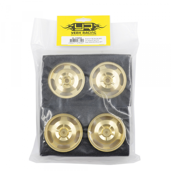 Yeah Racing Aluminum CNC Rim Set (2WD) For Tamiya DT-02 DT-03 Super Astute Sand Rover 2011