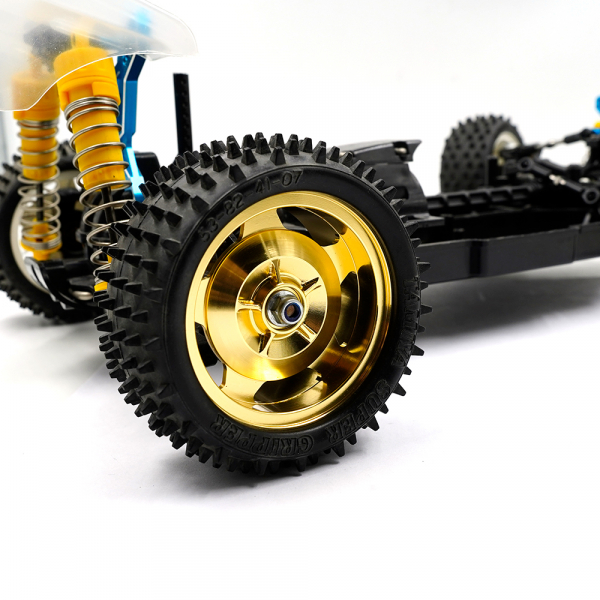 Yeah Racing Aluminium CNC Felgen Silber (4WD) für Tamiya TT-02B Top Force Super Avante (TD4)