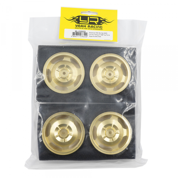 Yeah Racing Aluminum CNC Rim Set (4WD) For Tamiya TT-02B Top Force Super Avante (TD4)
