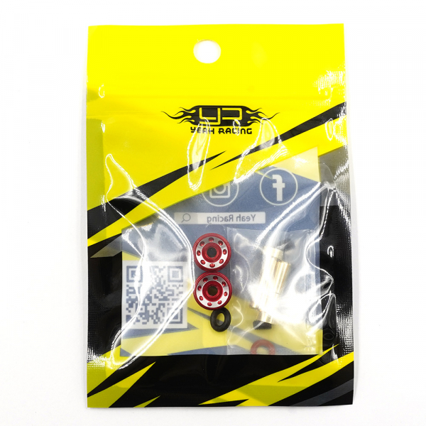 Yeah Racing Aluminum Grips 4mm Bullet Plug Rot für Akku