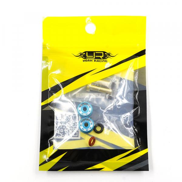 Yeah Racing Aluminum Grips 4mm Bullet Plug Blau für Akku